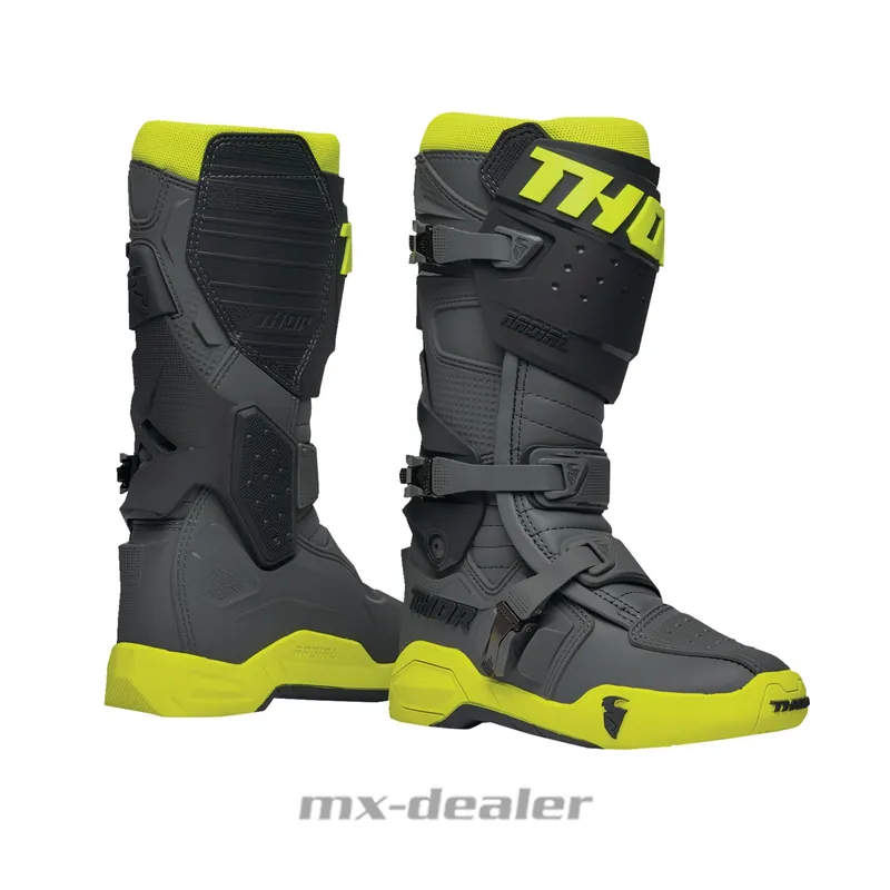 Thor Radial Grau Acid Crossstiefel Enduro Stiefel Motocross MX Offroad US 8 / EU 42 Meistverkauft
