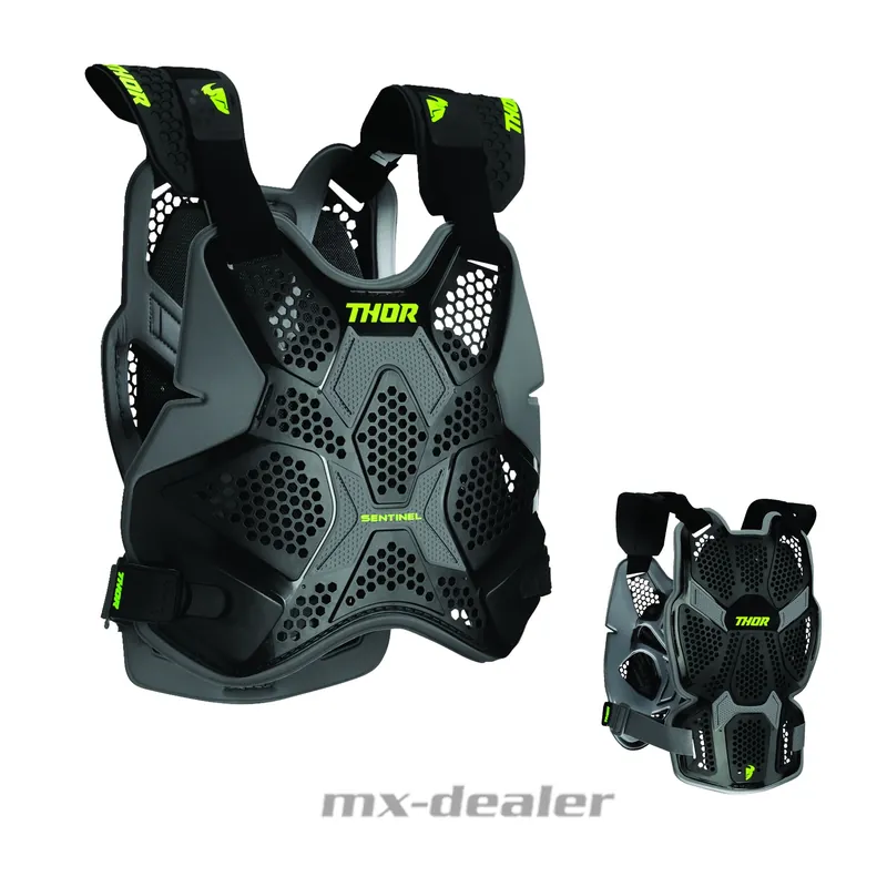 Thor Sentinel Pro Brustpanzer Brustschutz MX Enduro Motocross Schwarz XL-XXL Sonderangebot