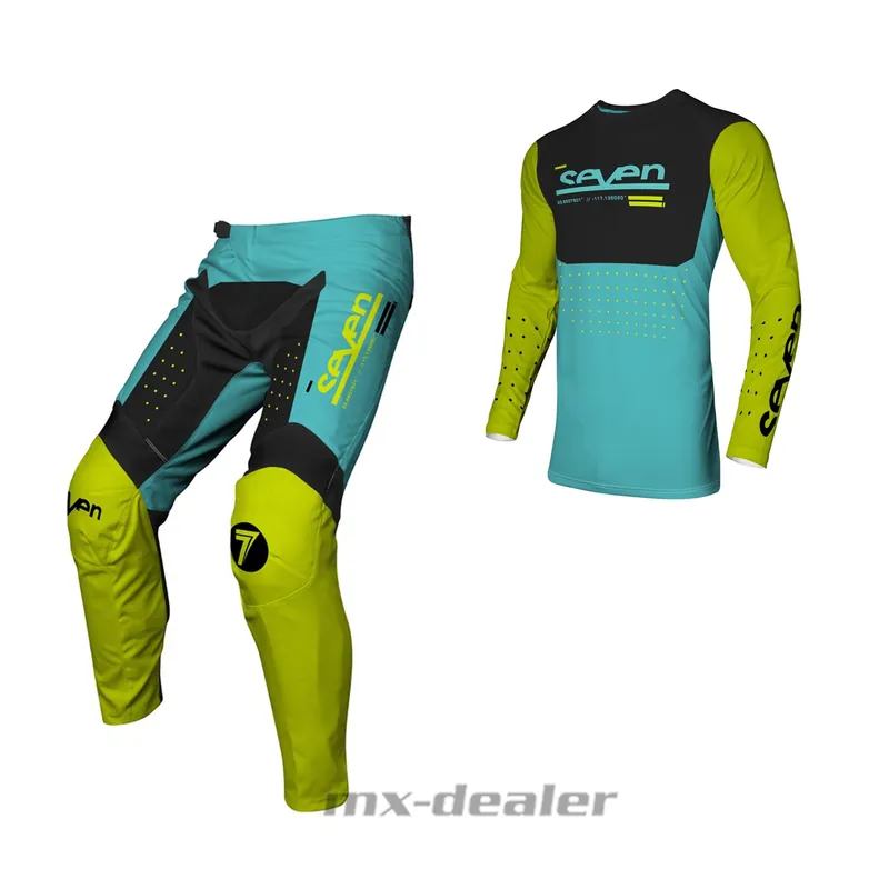 Zertifiziert Seven MX Vox Aperture Gelb Blau 2024 Motocross Enduro Combo Cross Hose Jersey US 40 / / EU 56 L