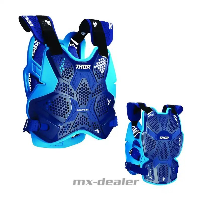 Meistverkauft Thor Sentinel Pro Brustpanzer Brustschutz MX Enduro Motocross Blau XS-S
