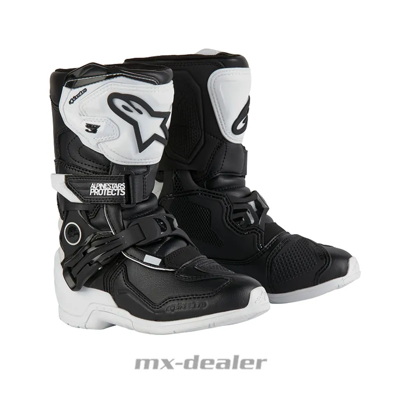 Saisonangebot Alpinestars Kinder Tech 3S Kids Motocross Stiefel Pee Wee PW Weiß Schwarz US 13 / EU 32