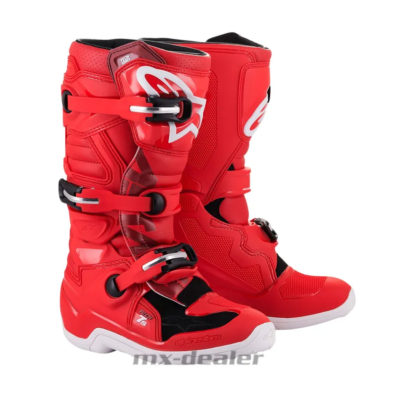 Alpinestars Kinder Youth Jugend Tech 7S Rot Motocross MX Stiefel US 2 / EU 34 Begrenztes Angebot
