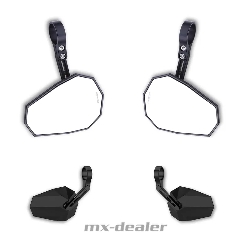 HIGHSIDER Stealth-X5 Lenkerendenspiegel Paar Rückkspiegel Kurz Racing Sofort Bestellen