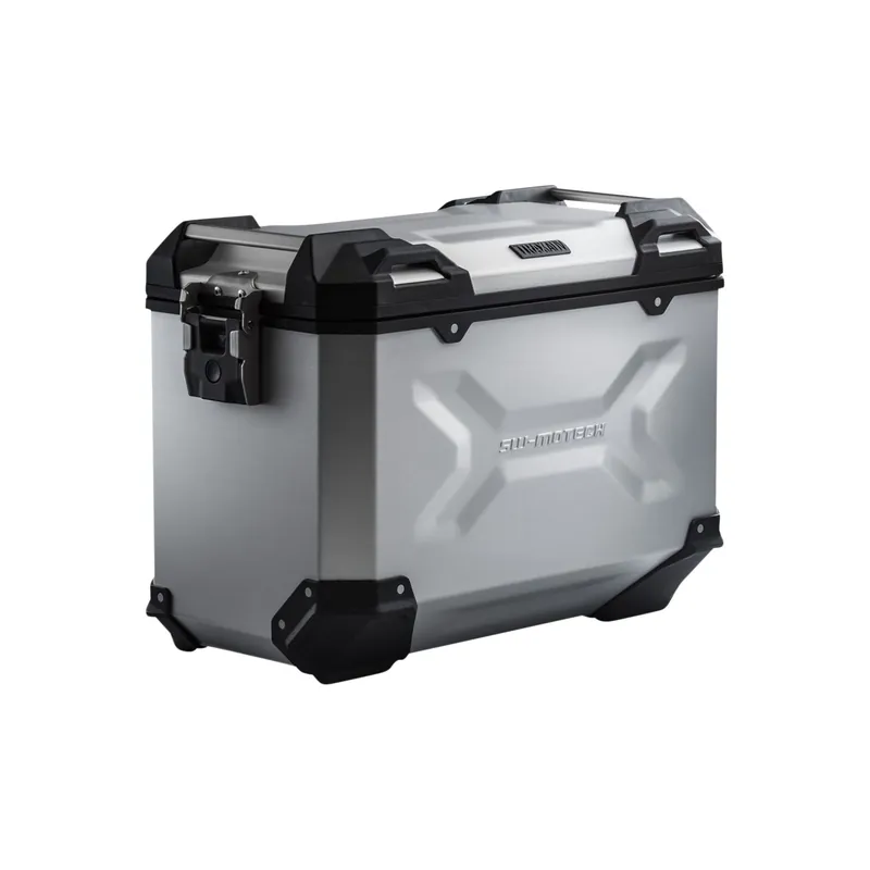Kracherpreis SW MOTECH TRAX ADV L. Seitenkoffer. Aluminium. 45 l. Links. Silbern.