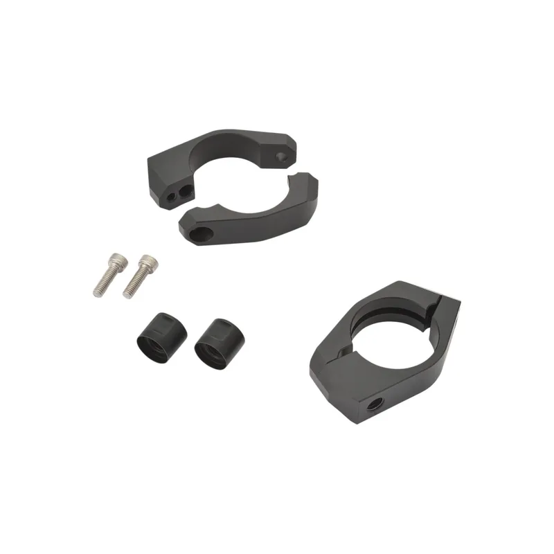 DAYTONA Gabel Klemmen Set 35mm Aluminium schwarz zur Blinker Montage Neue Kollektion
