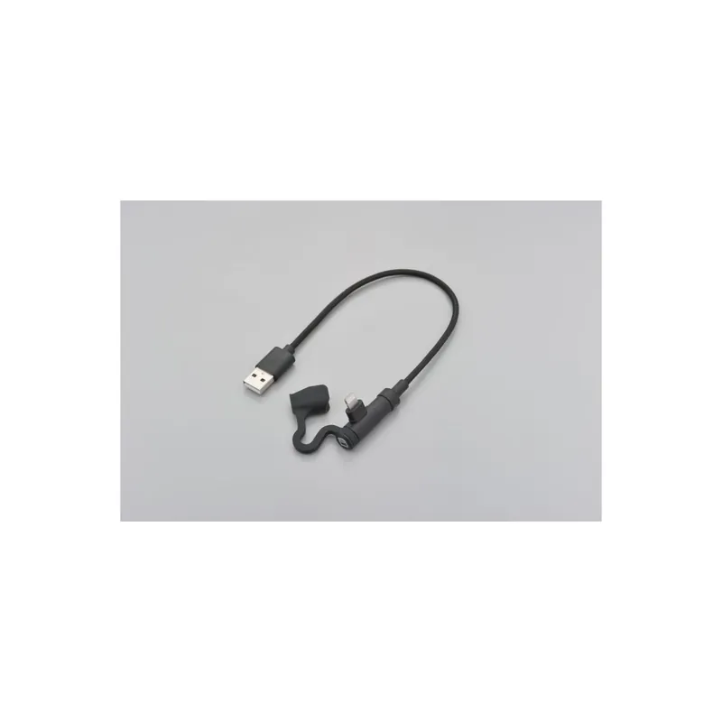 Markenware DAYTONA USB Kabel 200mm USB-A auf Lightning abgewinkelt