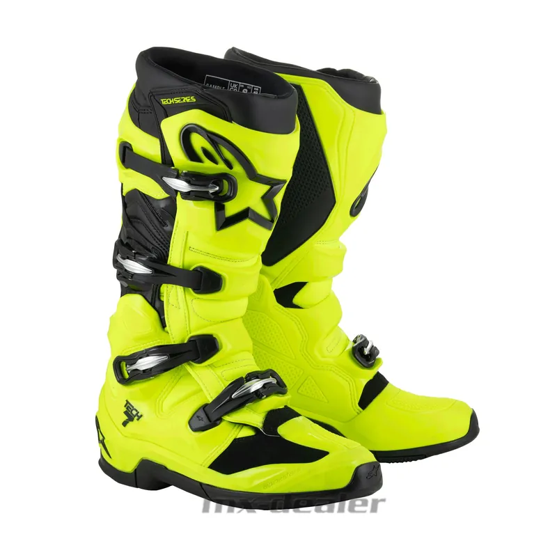 Alpinestars Tech 7 EVO Fluo Gelb Schwarz Stiefel MX Motocross Enduro Cross Stiefel US 12 / EU 47 Neue Ware