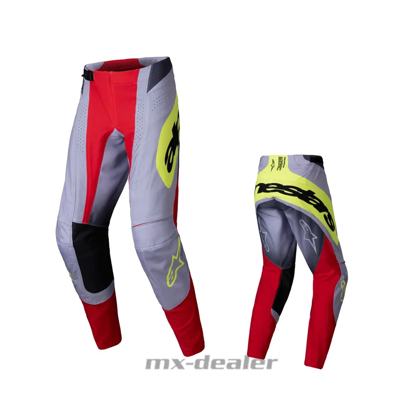 Knallerangebot Alpinestars Techstar Melt Crosshose Bright Rot Grau Motocross Cross MX Hose Enduro US 36 / EU 52