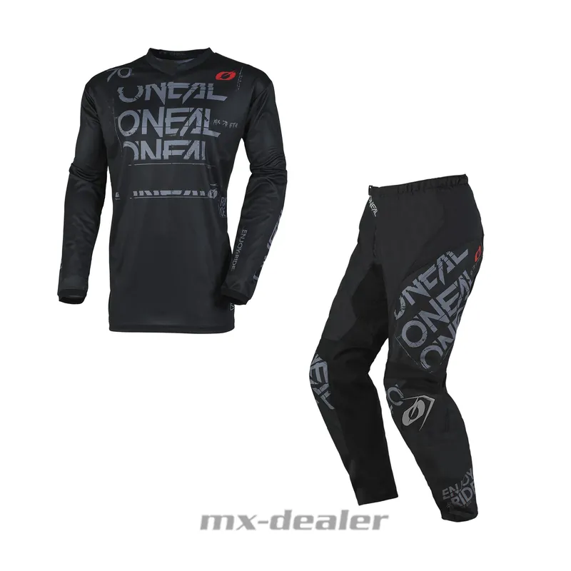 O‘Neal Element Static Schwarz Grau Cross Hose Jersey MX Motocross Enduro Combo US 36 / EU 52 L Mega-Angebot
