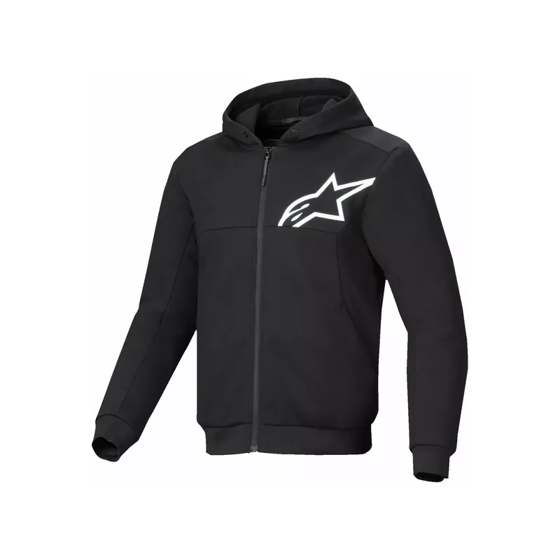 Alpinestars Motorrad Jacke Chrome V2 Sport Hoodie Riding Jacke schwarz Stunt L Mega-Angebot
