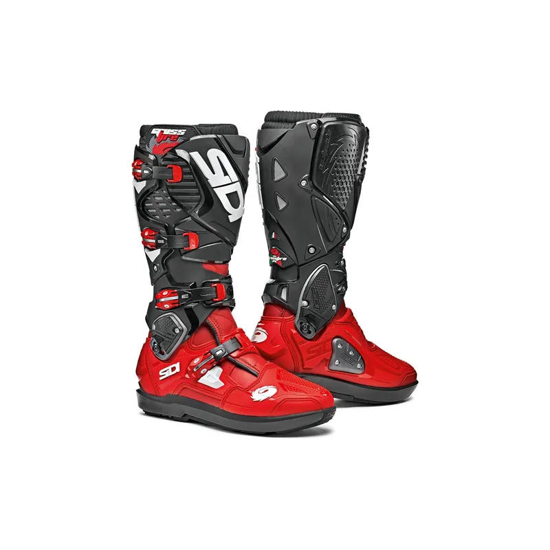 Echt SIDI Crossfire 3 SRS Motocross MX Stiefel Crossstiefel Schwarz Rot Enduro 43