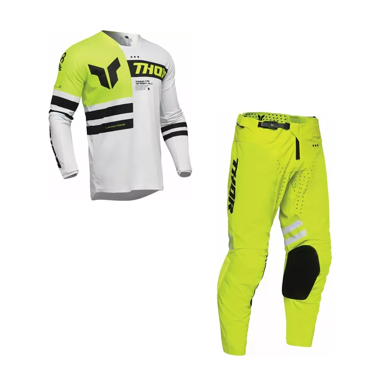 Jetzt Bestellen Thor MX Launchmode Dozer Acid Schwarz Cross Jersey Hose Combo Motocross Enduro US 32 / EU 48 L