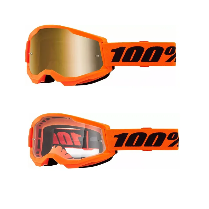 100 % Crossbrille Strata2 Orange EVO Gruppe Motocross Enduro Downhill MTB BMX DH Expressversand