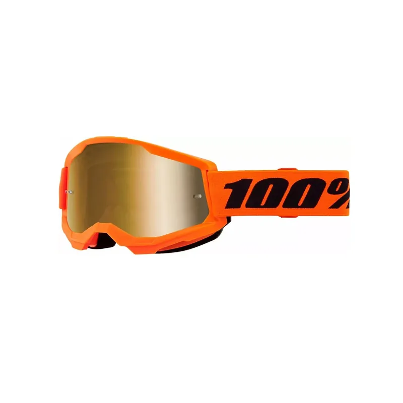 100 % Crossbrille Strata2 Orange EVO verspiegelt Motocross Enduro Downhill MTB BMX DH Preisknaller