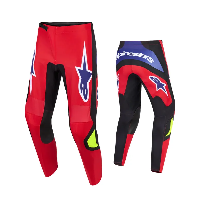 Ausverkauf Alpinestars Fluid Grid Rot Schwarz Crosshose MX Motocross Enduro Cross Hose US 32 / EU 48