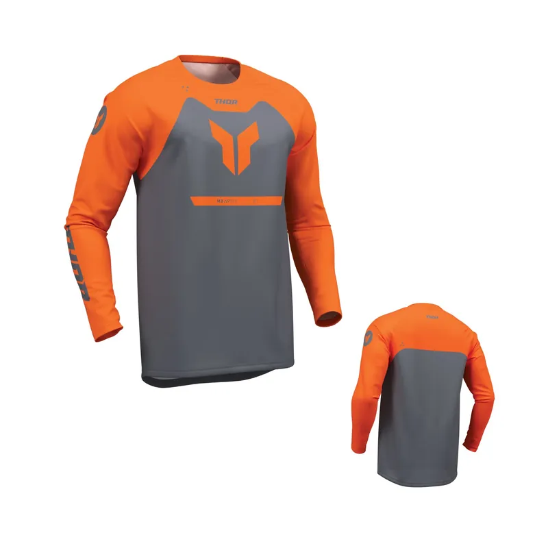 Thor Ridemode Menace Orange Cross Jersey Trikot Motocross Enduro MX DH MTB L Markenware