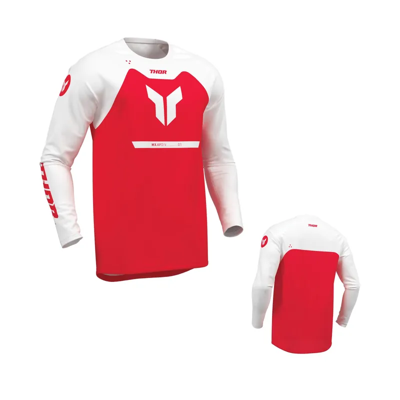 Meistverkauft Thor Ridemode Menace Rot Cross Jersey Trikot Motocross Enduro MX DH MTB L