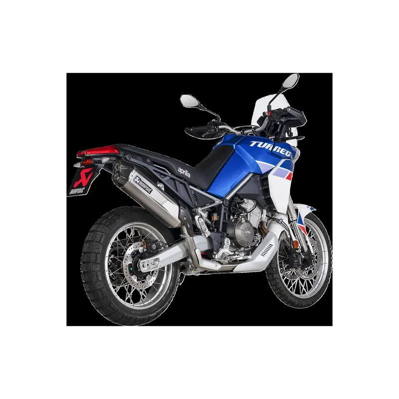 Akrapovic Slip-On Titan Endschalldämpfer für APRILIA TUAREG 660 22-24 mit ABE Nur Für Kurze Zeit