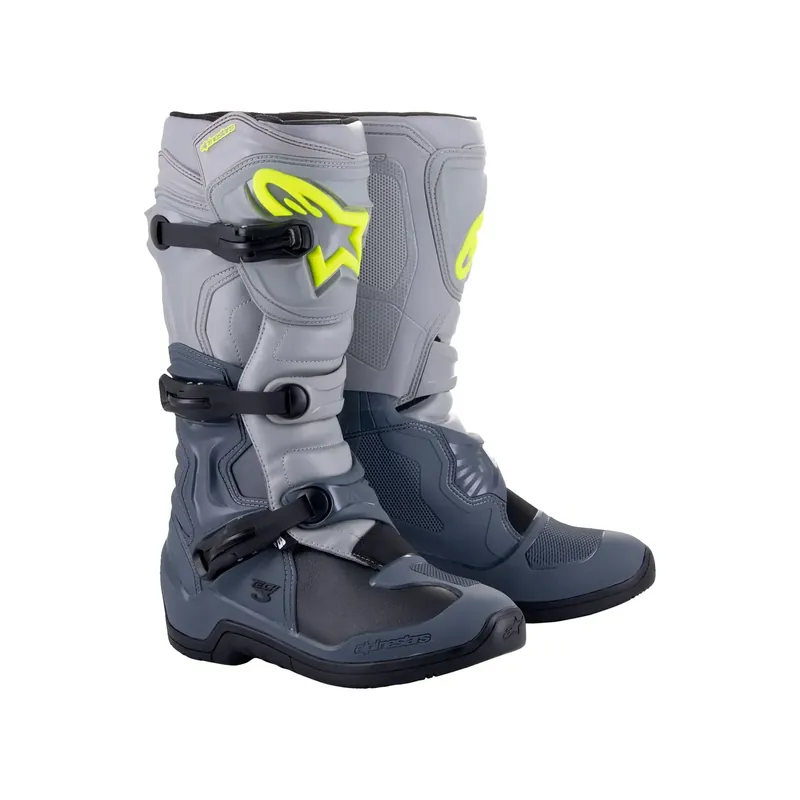 Abverkauf Alpinestars Tech 3 MX Stiefel Grau Schwarz motocross Enduro Cross US 11 / EU 45,5