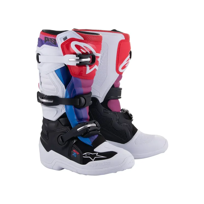 Kracherpreis Alpinestars Kinder Tech 7s Motocross Stiefel weiß schwarz rot Stiefel cross US 4 / EU 37
