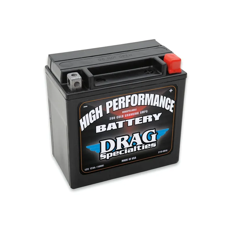Drag Specialties Motorradbatterie 12V YTX14L 12AH AGM wartungsfrei werksakt. Billig