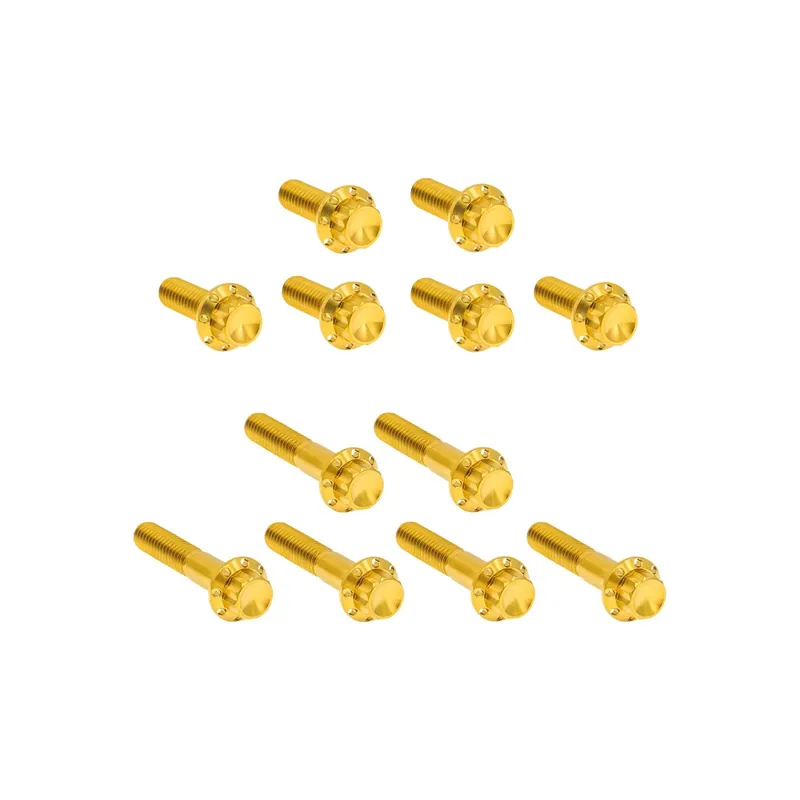 Arlen Ness Rockerbox-Schraubensatz 12-Punkt gold Titan B Sale