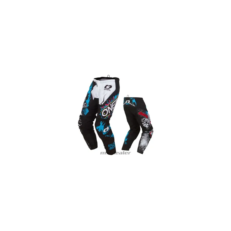 Versand Am Gleichen Tag O‘Neal Crosshose Element Villain KINDER MX Motocross Hose weiß