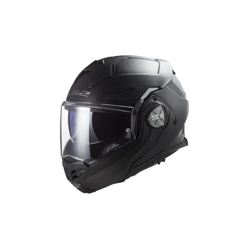 LS2 Klapphelm Advant X Solid Matt Schwarz FF901 Motorradhelm + dunkles Visier M (57-58cm) Top-Seller