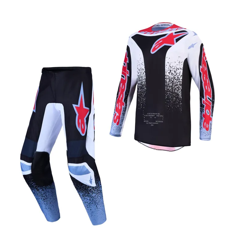 Sichere Zahlung Alpinestars Fluid Drag Weiß Schwarz Rot MX Motocross Enduro Combo Cross Hose Jersey US 32 / EU 48 XL