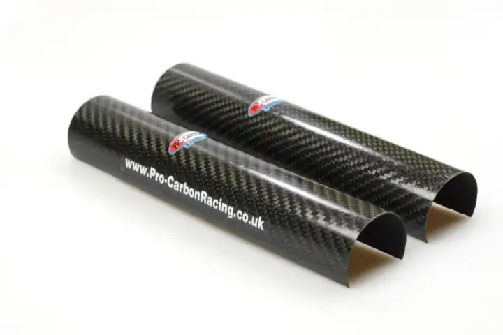 Preiswert Carbon Motocross und Enduro Gabelschützer für 47mm,48mm,49mm Gabelrohre oben 260mm XL