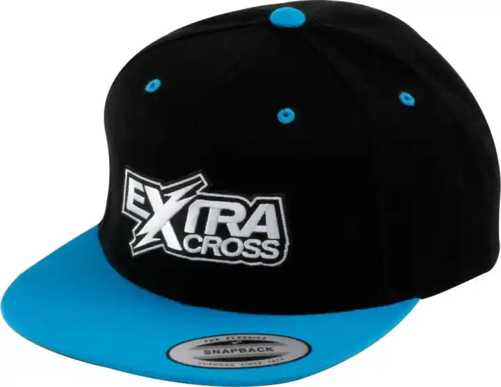 Extracross Snapback Cap Black-Cyan Abverkauf