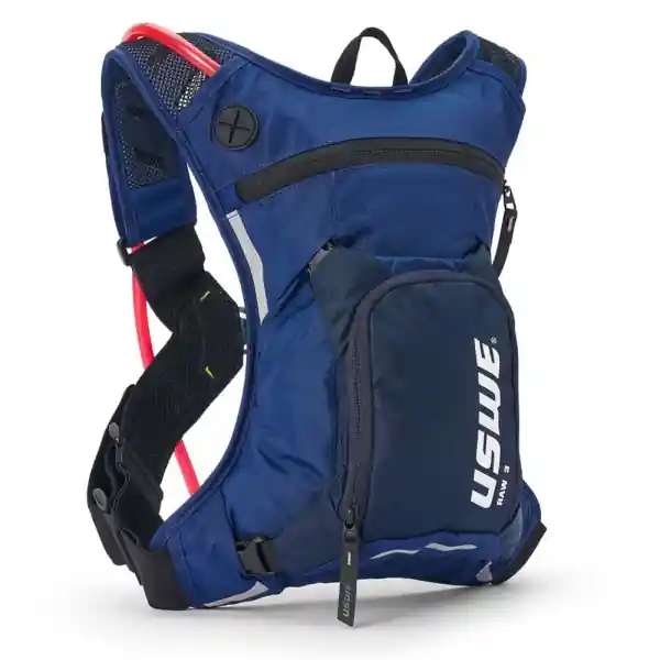 USWE Raw 3L Dirt Biking Trinkrucksack für Motocross, Enduro und MTB Factory Blue Schneller Versand