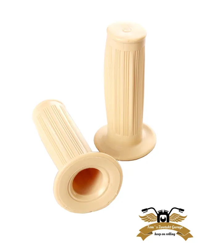 Ausverkauf Lenkergriffe Retro Klassik Griffe 22 / 24 mm Creme Weiß Beige Ciao, Bravo