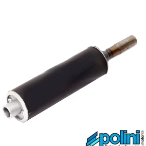 Auspuff Topf Schalldämpfer Polini Universal 18 mm Anschluß Endschalldämpfer Mofa Moped Abverkauf