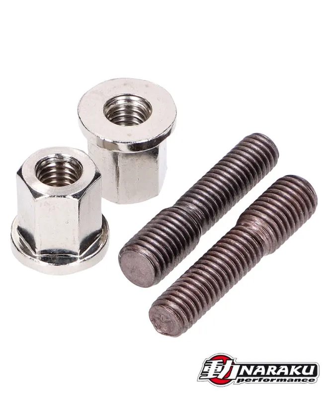 Auspuff Stehbolzen Set Naraku incl. Muttern M6->M7 30mm Zertifiziert