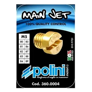Vergaser Düsensatz Polini Abstimmsatz Hauptdüse M5 80 - 89 / 1-er Schritte Dellorto SHA Vergaser Sonderangebot