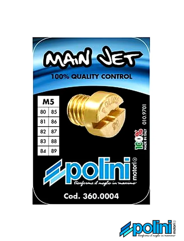 Vergaser Düsensatz Polini Abstimmsatz Hauptdüse M5 80 - 89 / 1-er Schritte Dellorto SHA Vergaser Sonderangebot