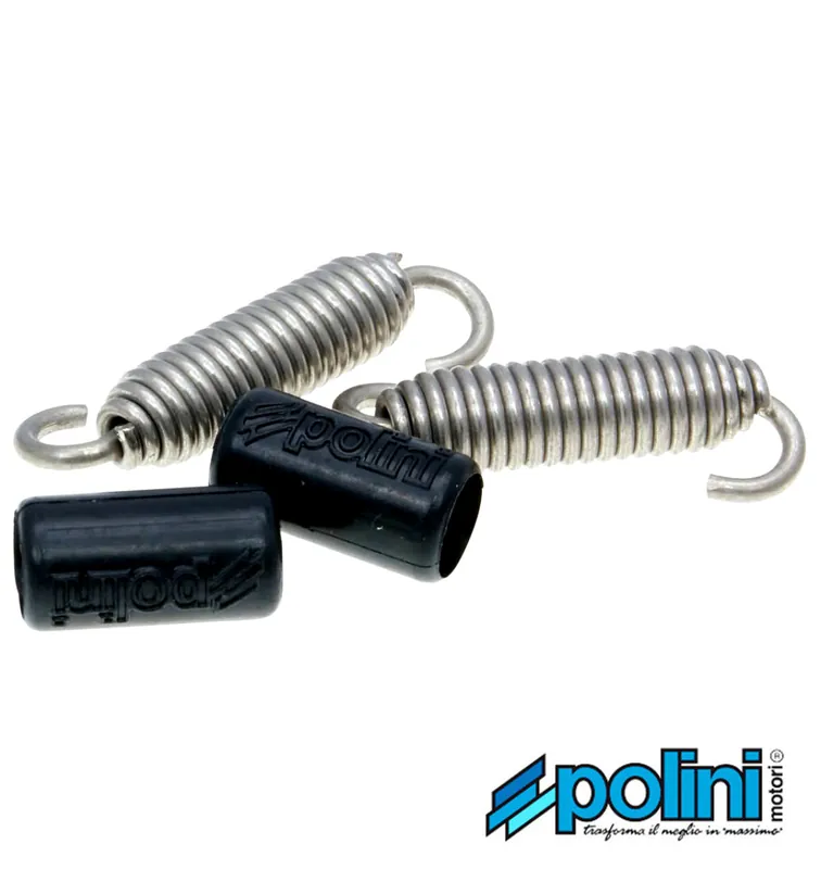 Feder Polini Spannfeder Auspufffeder 53mm Ø 1,7 mm mit Vibrationsdämpfer Markenprodukt