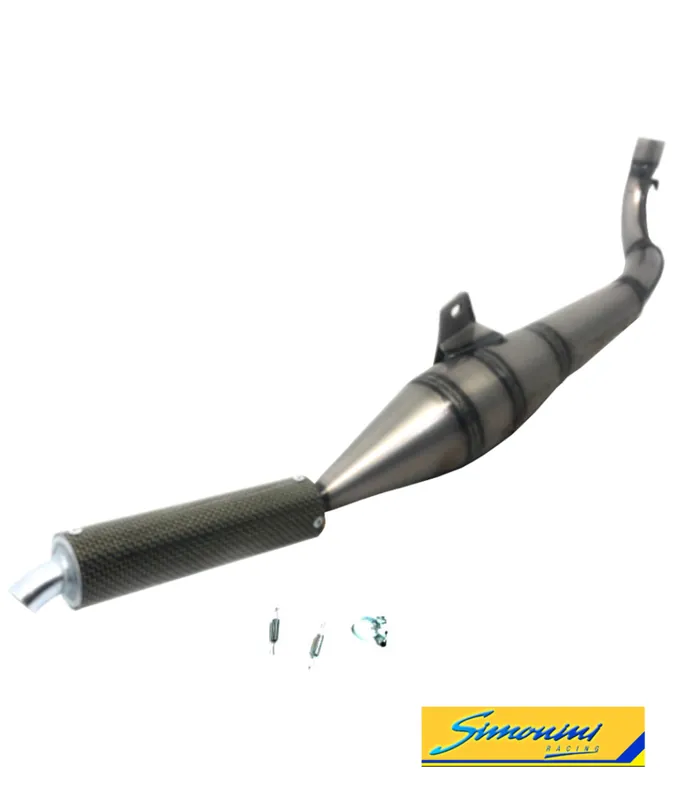 Auspuff Rennauspuff Simonini Thunder 50214 Carbon-Auspuff Ø 30mm Anschluß Ciao, Bravo Neu Im Sortiment