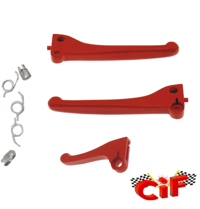 Saisonangebot Hebelsatz 2xBremshebel Dekohebel rot Federn Nippel Ciao - SI -CIF-