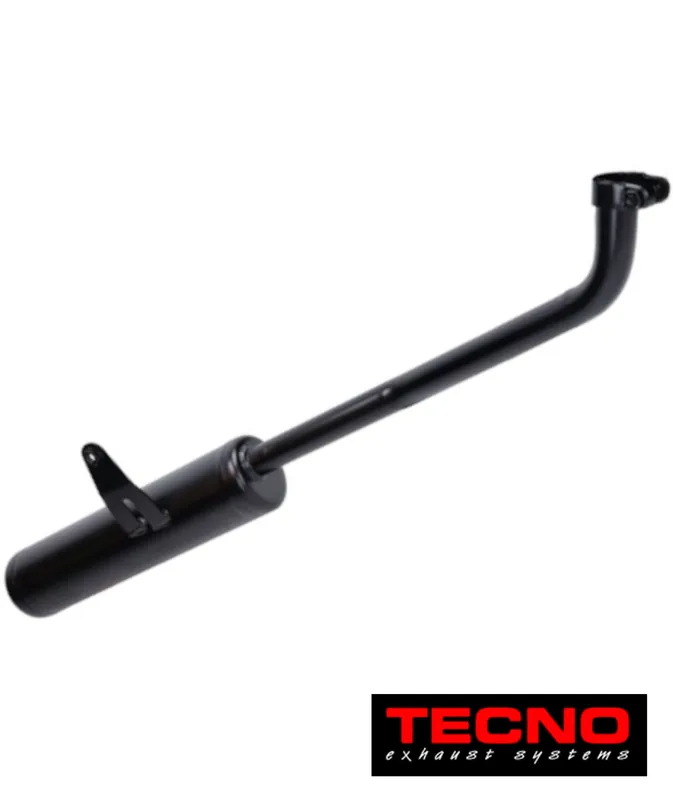 Auspuff Schalldämpfer Piaggio Boxer 1+2 bis Ø 46mm Zylinder -Tecno- Preisreduziert