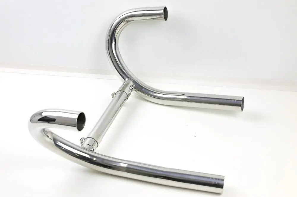 BMW R80 R100 Monolever ohne Ölkühler Edelstahl Krümmer mit Interferenzrohr Geprüft
