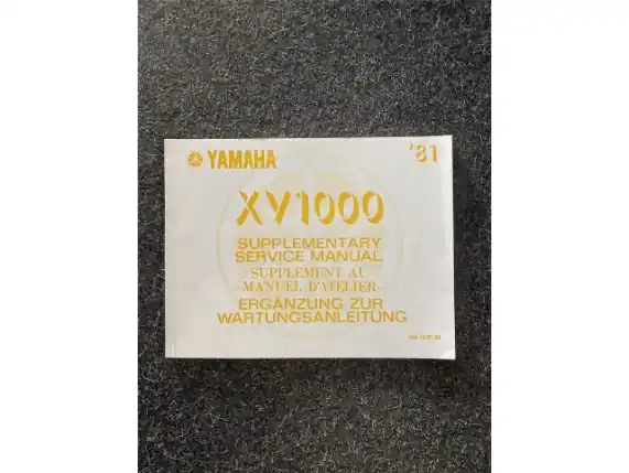 Yamaha Ergänzung zur Wartungsanleitung XV1000 1981 Beliebt